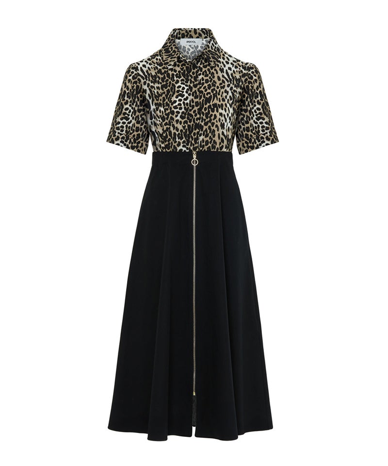 Ipekyol Animal Print Color-Block Dress - Image 5